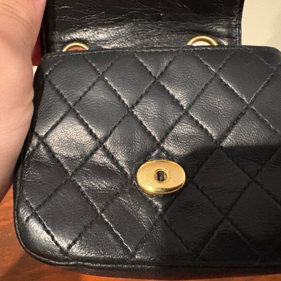 Chanel Vintage Matelassé Quilted Micro Mini Flap Bag - Picture 9 of 14